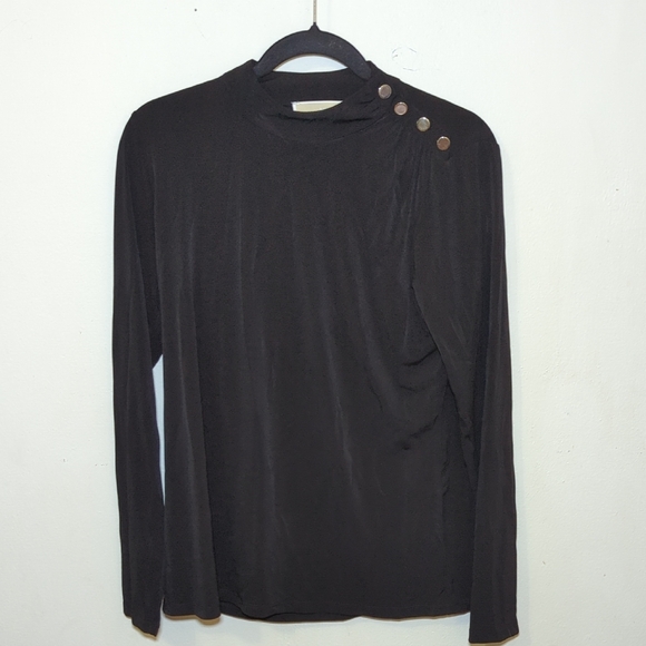 Michael Kors Elegant Women's Black Top Women's Size Large - Picture 1 of 5